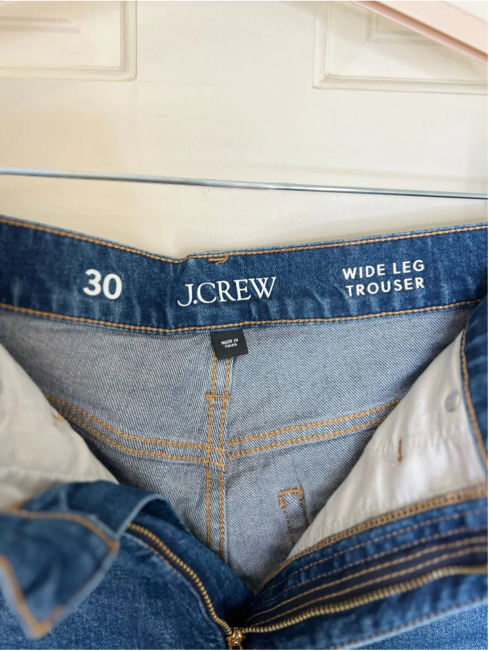 J. Crew Wide-leg denim trouser jeans Medium Wash 30 - Picture 10 of 12